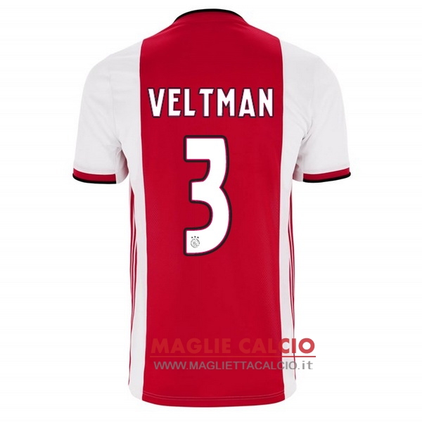 nuova maglietta ajax 2019-2020 veltman 3 prima