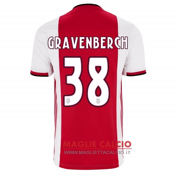 nuova maglietta ajax 2019-2020 gravenberch 38 prima