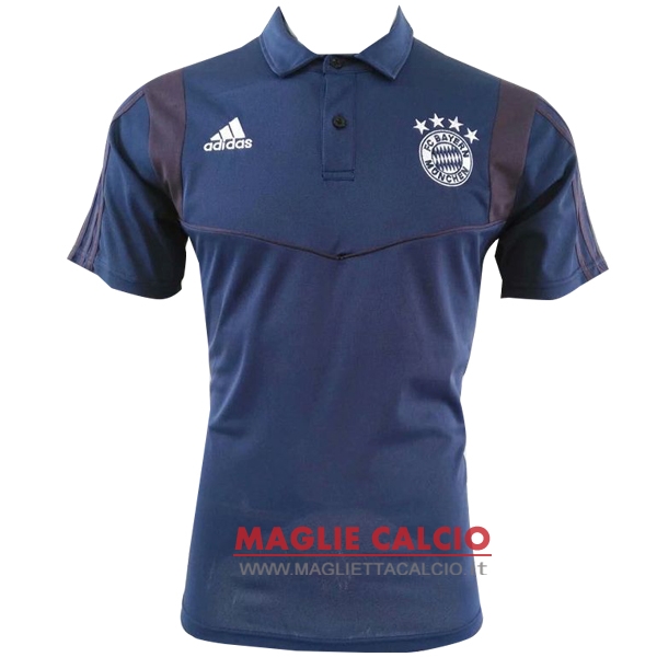 bayern munich blu marino magliette polo nuova 2019-2020