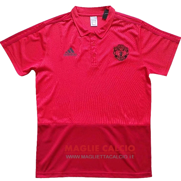 manchester united rosso navy magliette polo nuova 2017-2018