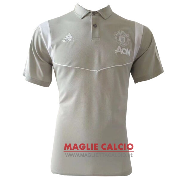 manchester united grigio magliette polo nuova 2019-2020