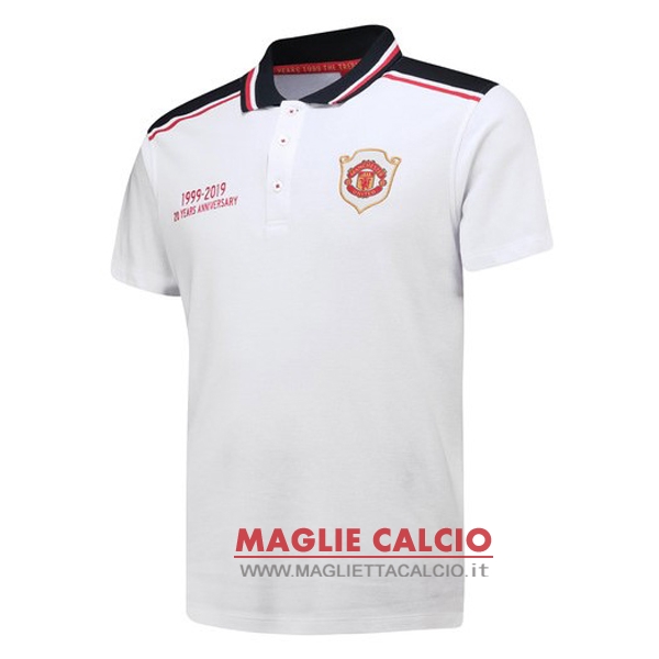 manchester united bianco magliette polo nuova 20th