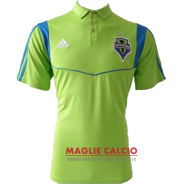 seattle sounders verde fluorescente magliette polo nuova 2019-2020