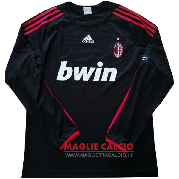 nuova terza divisione magliette manica lunga ac milan retro 2009-2010