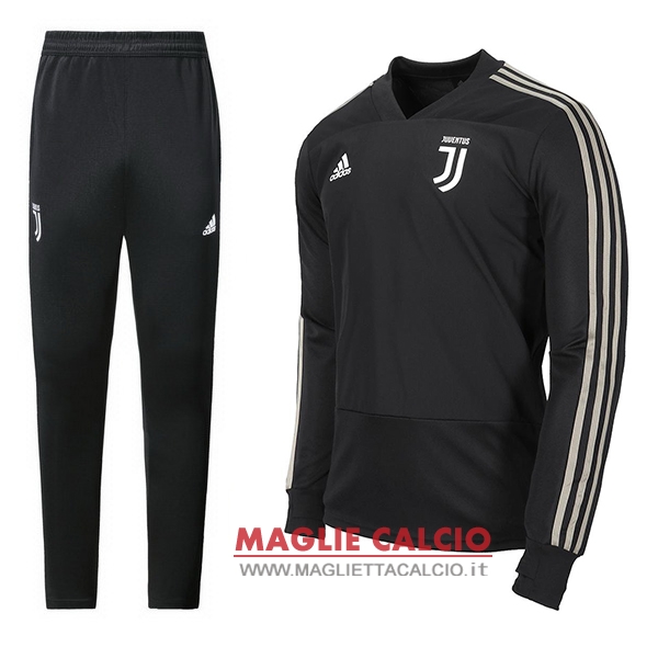 nuova Juventus insieme completo nero gris bambino giacca 2018-2019