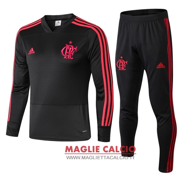 nuova flamengo insieme completo nero giacca 2018-2019