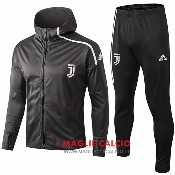 nuova juventus set completo marrone navy giacca 2018-2019