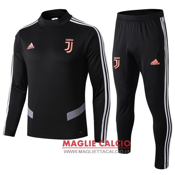 nuova juventus set completo nero arancione giacca 2019-2020