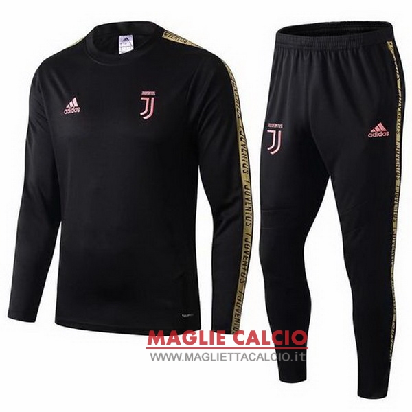 nuova juventus set completo nero giallo giacca 2019-2020