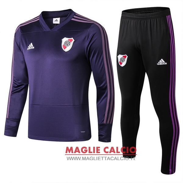 nuova river plate set completo purpureo giacca 2018-2019