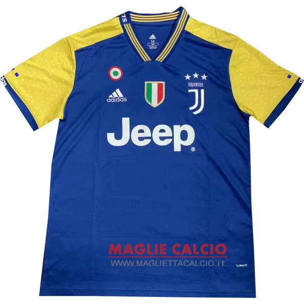 nuova concetto divisione magliette juventus 2019-2020 blu giallo