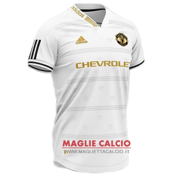 nuova concetto magliette manchester united 2019-2020 bianco blu