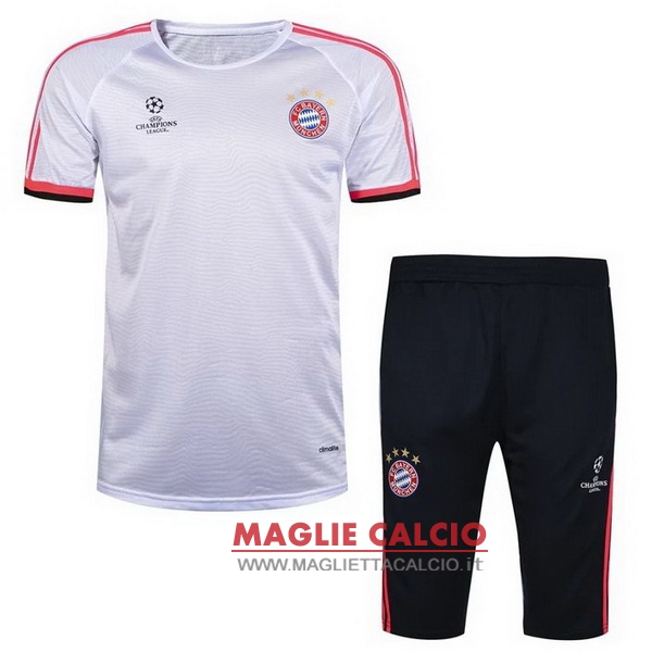 nuova formazione set completo divisione magliette bayern munich 2017-2018 bianco