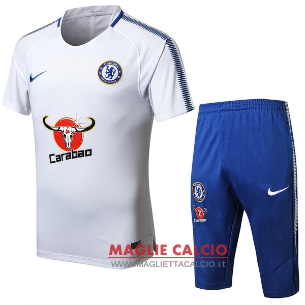 nuova formazione insieme completo divisione magliette chelsea 2017-2018 bianco