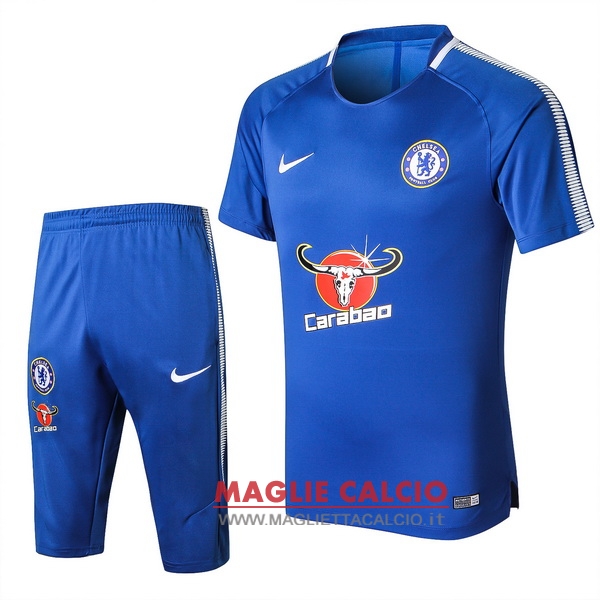 nuova formazione insieme completo divisione magliette chelsea 2017-2018 blu