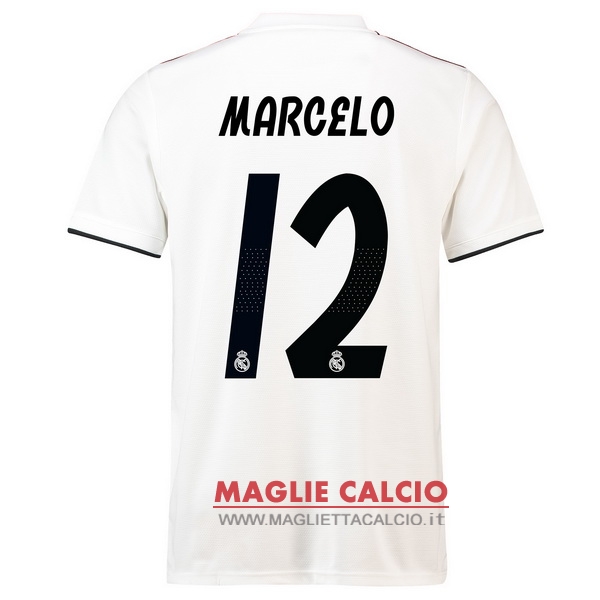 nuova maglietta real madrid 2018-2019 marcelo 12 prima