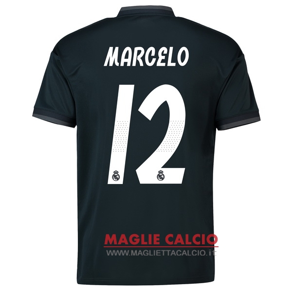 nuova maglietta real madrid 2018-2019 marcelo 12 seconda