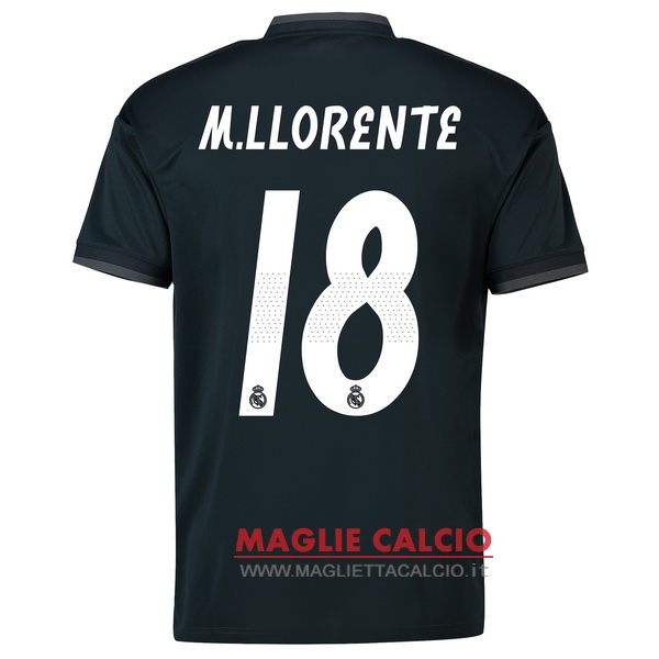 nuova maglietta real madrid 2018-2019 m.llorente 18 seconda