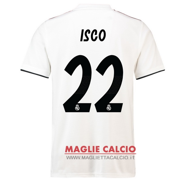 nuova maglietta real madrid 2018-2019 isco 22 prima