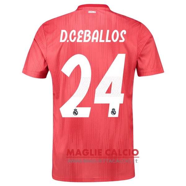 nuova maglietta real madrid 2018-2019 d.ceballos 24 terza