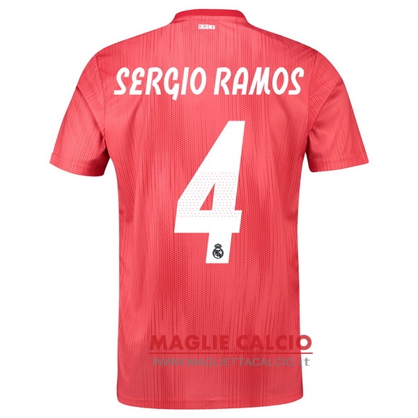 nuova maglietta real madrid 2018-2019 sergio ramos 4 terza