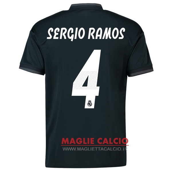 nuova maglietta real madrid 2018-2019 sergio ramos 4 seconda