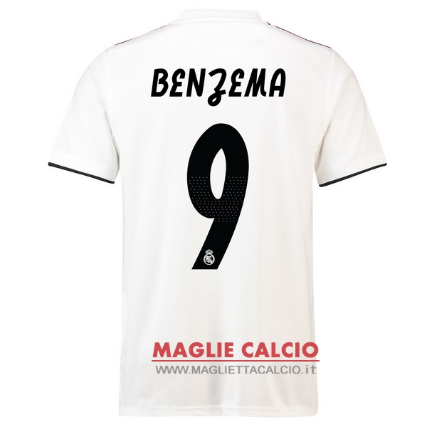 nuova maglietta real madrid 2018-2019 benzema 9 prima