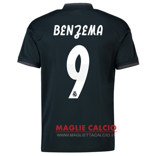 nuova maglietta real madrid 2018-2019 benzema 9 seconda