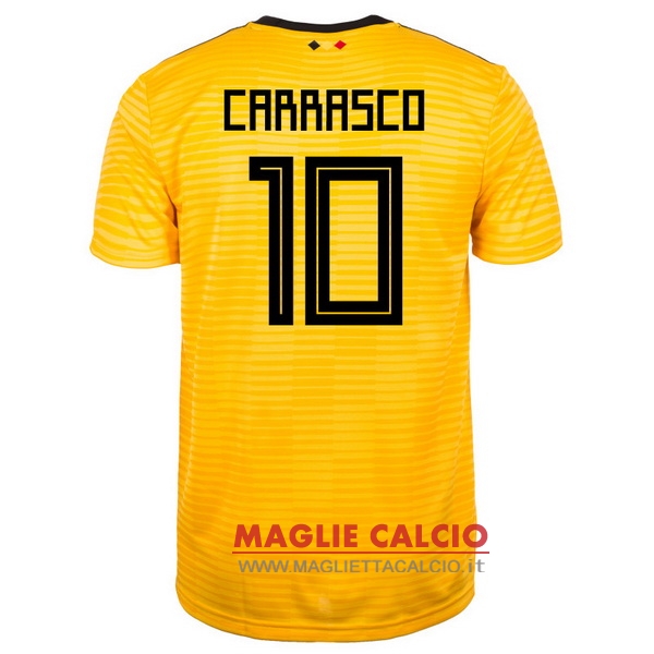 nuova maglietta belgio 2018 carrasco 10 seconda