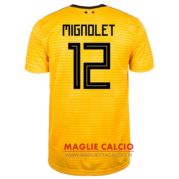 nuova maglietta belgio 2018 mignolet 12 seconda