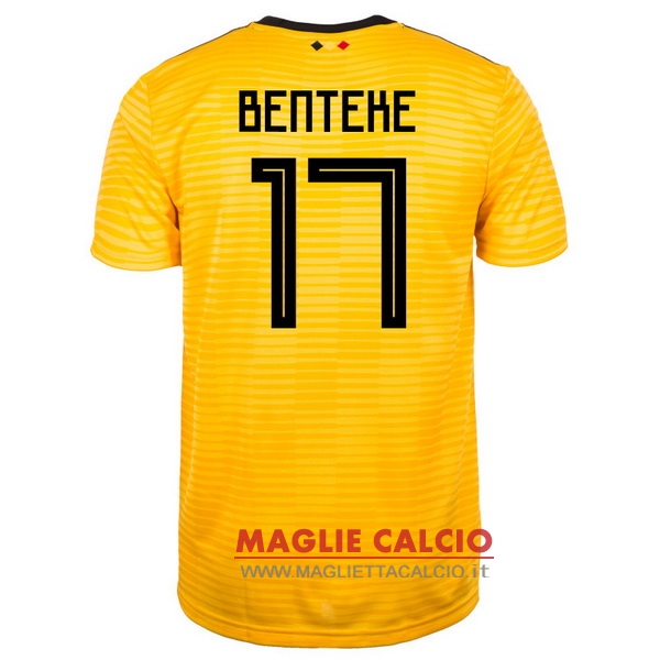 nuova maglietta belgio 2018 benteke 17 seconda
