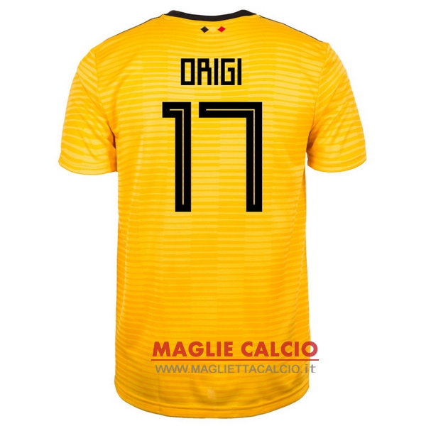 nuova maglietta belgio 2018 origi 17 seconda