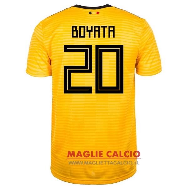 nuova maglietta belgio 2018 boyata 20 seconda