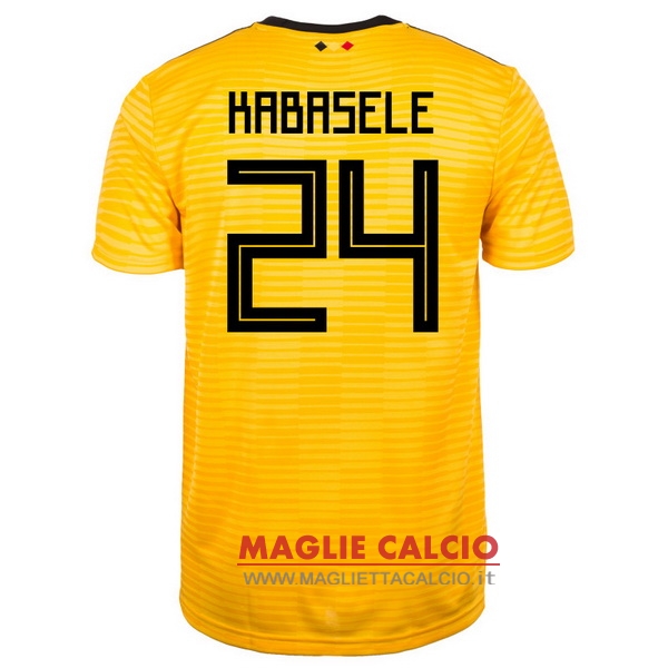 nuova maglietta belgio 2018 kabasele 24 seconda