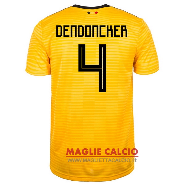 nuova maglietta belgio 2018 dendoncker 4 seconda