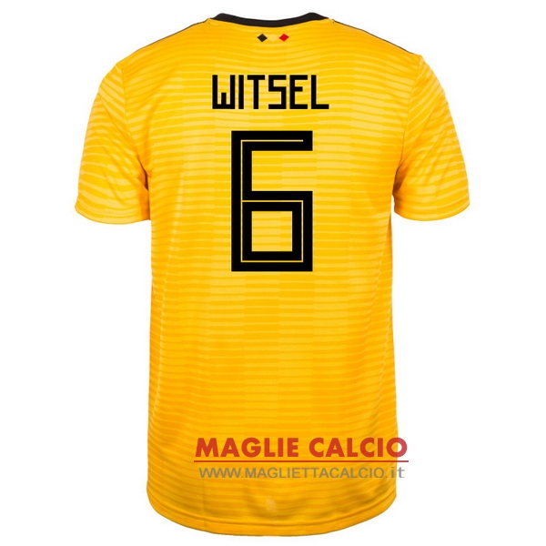 nuova maglietta belgio 2018 witsel 6 seconda