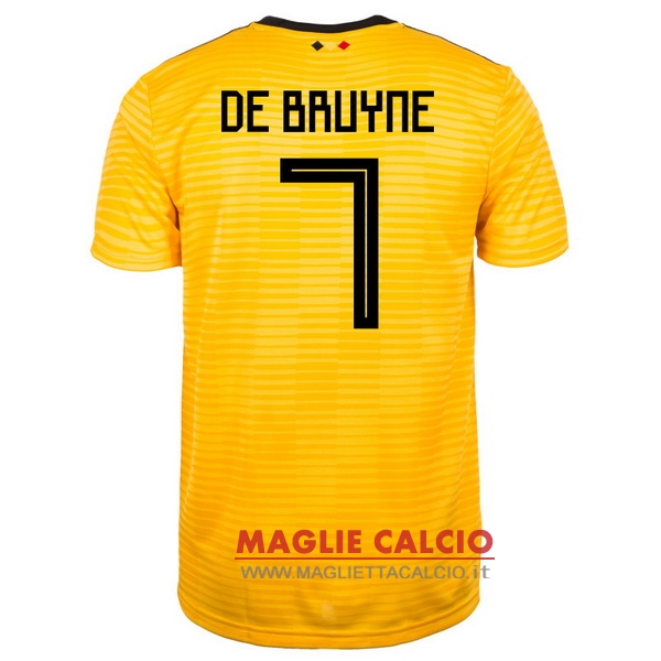 nuova maglietta belgio 2018 debruyne 7 seconda