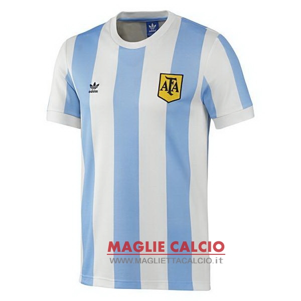 nuova prima magliette nazionale argentina retro 1978 blu