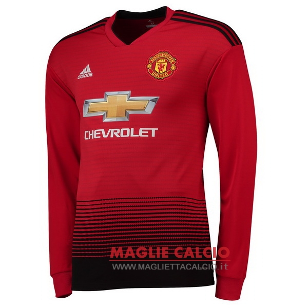 nuova prima divisione magliette manica lunga manchester united 2018-2019