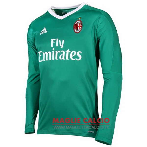 nuova prima divisione manica lunga portiere ac milan 2017-2018 verde