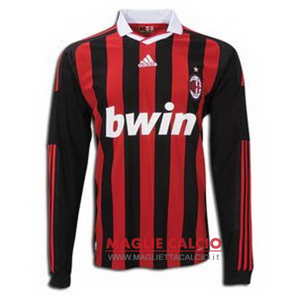 nuova prima divisione magliette manica lunga ac milan retro 2009-2010