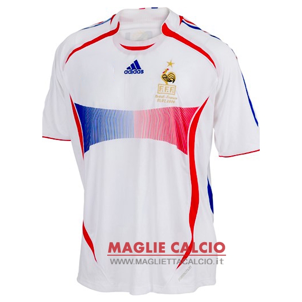 nuova seconda magliette francia retro 2006 bianco