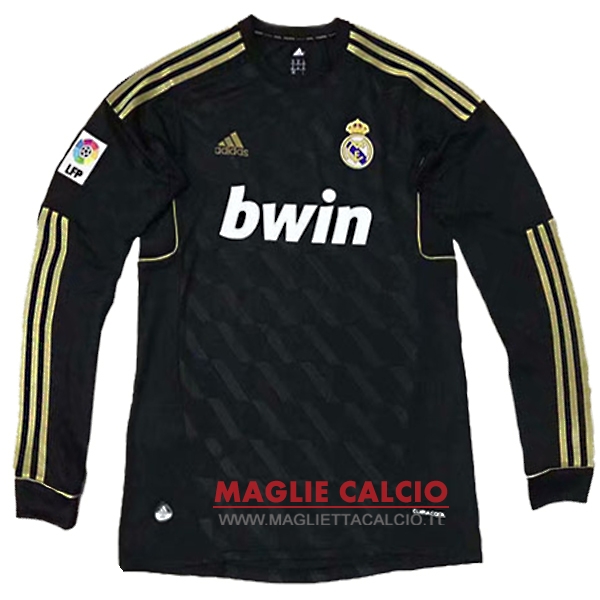 nuova seconda magliette real madrid mancia lunga retro 2011-2012