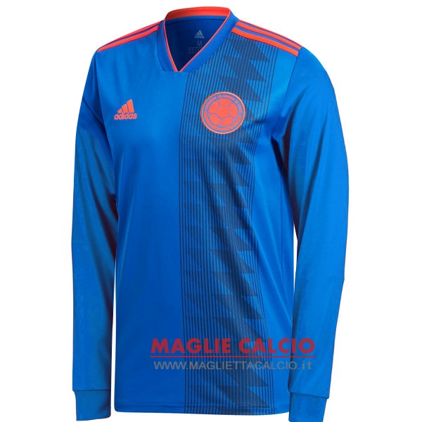 nuova seconda divisione magliette manica lunga colombia 2018