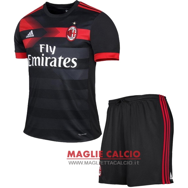 nuova terza magliette ac milan bambino 2017-2018