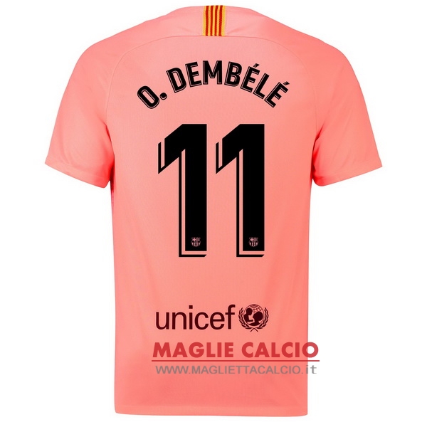 nuova maglietta barcellona 2018-2019 o.dembele 11 terza