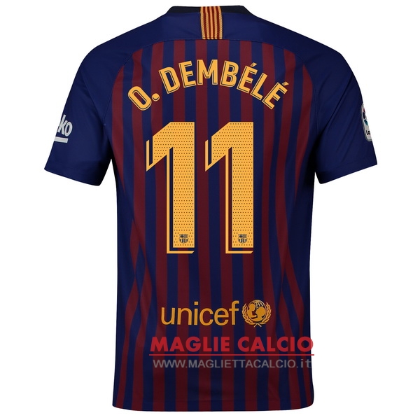 nuova maglietta barcellona 2018-2019 o.dembele 11 prima