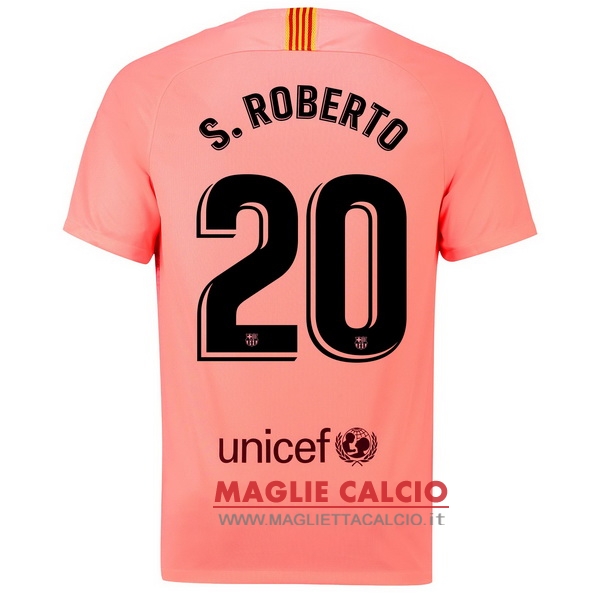 nuova maglietta barcellona 2018-2019 s.roberto 20 terza