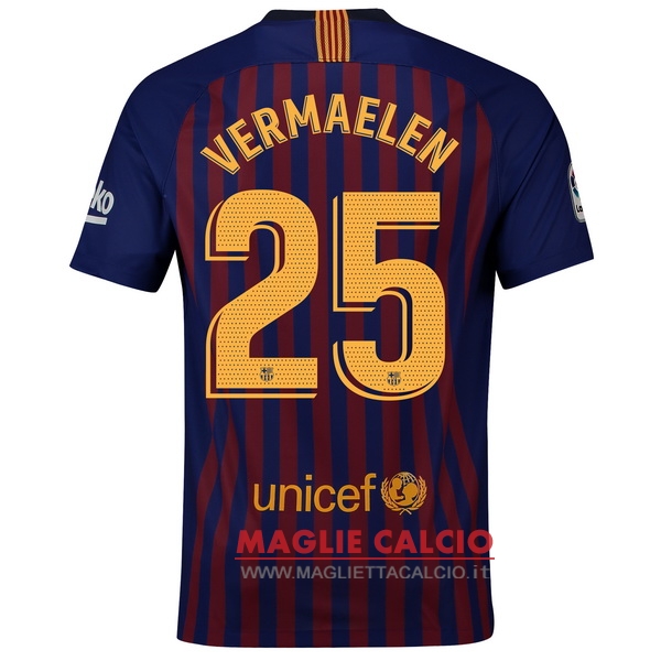 nuova maglietta barcellona 2018-2019 vermaelen 25 prima