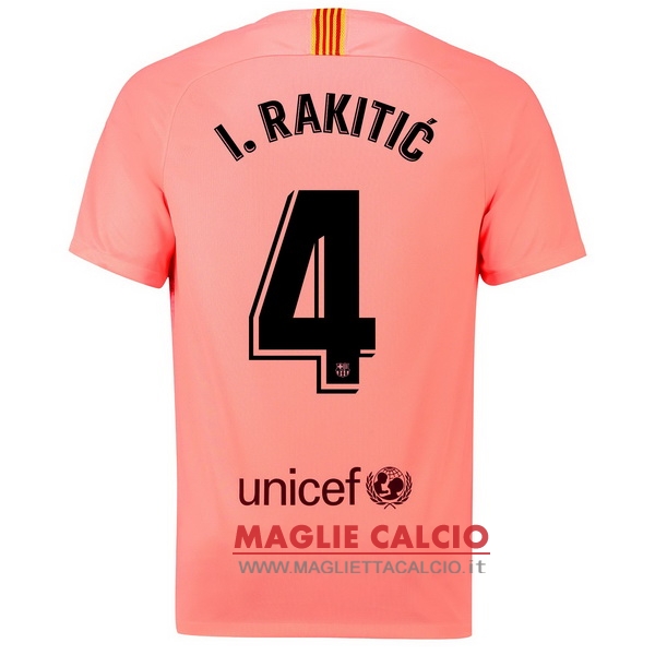 nuova maglietta barcellona 2018-2019 i.rakitic 4 terza